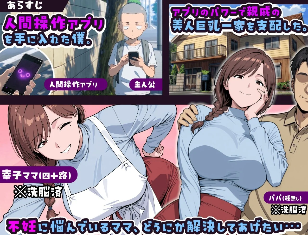 图片[4]-x16338用人类操作App与巨乳妈妈造孩子的故事 AI汉化【PC＋安卓/950M/新作】-ACG酷游乐园